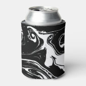 ブラック&ホワイトマーブルスタイルクール 缶クーラー (缶正面)