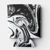 ブラック&ホワイトマーブルスタイルクール 缶クーラー (裏面)