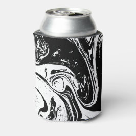 ブラック&ホワイトマーブルスタイルクール 缶クーラー