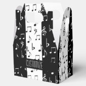 ブラック&ホワイトミュージカルストライプゲーブルビーフボックス フェイバーボックス (オープン)