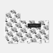 ブラック&ホワイトミュージックトレブルクレフ、 音符記号ツリーフェイスボックス フェイバーボックス (折り畳みなし)