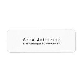 ブラック&ホワイトモダンプロフェッショナルシスタイリッシュック ラベル