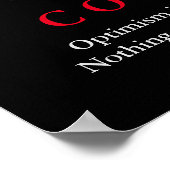 ブラック&ホワイトライオンやる気を起こさせる自信引用文 ポスター (角)