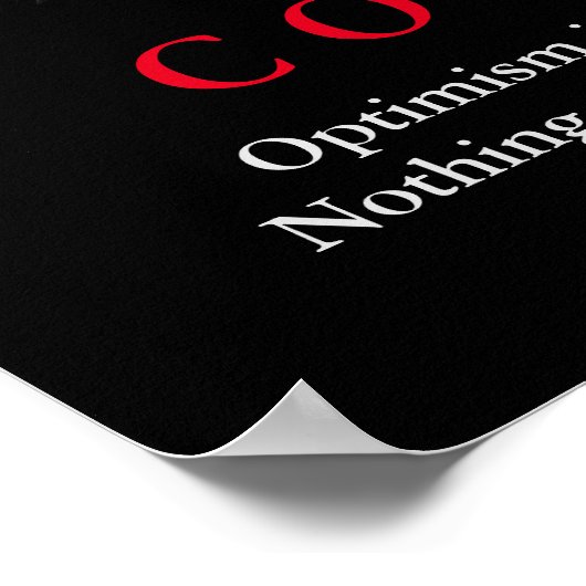 ブラック&ホワイトライオンやる気を起こさせる自信引用文 ポスター (角)