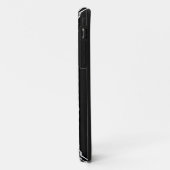 ブラック&ホワイトレザー&レース Case-Mate iPhoneケース (裏面/左)