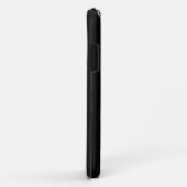 ブラック&ホワイトレザー&レース Case-Mate iPhoneケース (裏面/右)