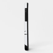 ブラック&ホワイトレディーリバティシルエット Case-Mate iPhoneケース (裏面/左)