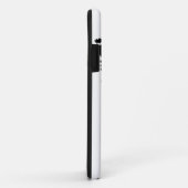 ブラック&ホワイトレディーリバティシルエット Case-Mate iPhoneケース (裏面/右)