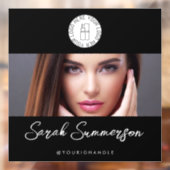 ブラック&ホワイトロゴ フォト メイクスタジオ ウィンドウサイン (シート2)