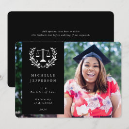 ブラック+ホワイトローはかりで測ローレルリース写真 案内状