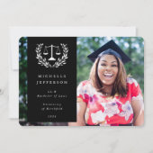 ブラック+ホワイトローはかりで測ローレルリース写真 案内状 (正面)