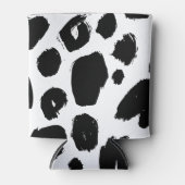 ブラック&ホワイトローパールプリントクーラーボックス 缶クーラー (正面)