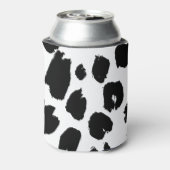 ブラック&ホワイトローパールプリントクーラーボックス 缶クーラー (缶裏面)