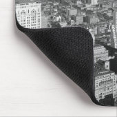ブラック&ホワイトヴィンテージニューヨークシティマウスパッド マウスパッド (コーナー)