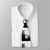 ブラック&ホワイトヴィンテージブルックリンブリッジネックタイ ネクタイ (タイ)