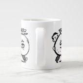 ブラック/ホワイトヴィンテージマネーバッグ専門マグカップ ジャンボコーヒーマグカップ (裏面)