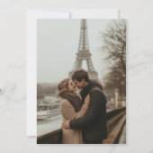 ブラック&ホワイト恋しく思からミセスブライダルシャワーへ写真 招待状 (裏面)