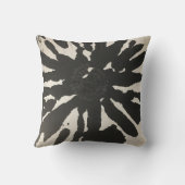 ブラック&ホワイト抽象芸術アート装飾用クッション クッション (裏面)