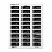 ブラック&ホワイト抽象芸術ダイヤモンド ラベル (フルシート)