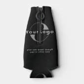 ブラック+ホワイト文字会社のロゴB Bott ボトルクーラー (裏面)