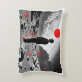 ブラック&ホワイト🤍早朝のイメージCent枕 アクセントクッション (裏面(縦))