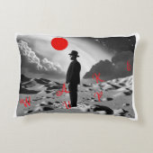 ブラック&ホワイト🤍早朝のイメージCent枕 アクセントクッション (裏面)