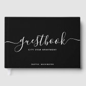 ブラック&ホワイト書道バケーションホームまたはレンタル ゲストブック (正面)