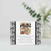 ブラック/ホワイト結婚の色の写真はがき ポストカード (スタンド正面)