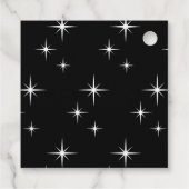 ブラック&ホワイト結婚ズお祝いワインボトルラベル フェイバータグ (裏面)