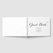 ブラック&ホワイト結婚ズゲストブック ゲストブック (全面)