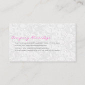 ブラック&ホワイト結婚ズドレス&ヴィンテージレース2 名刺 (裏面)