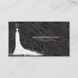 ブラック&ホワイト結婚ズドレス&ヴィンテージレース2 名刺