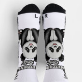 ブラック&ホワイト美しいジェントルパンダ ソックス (上部)