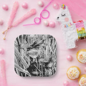 ブラック&ホワイト誕生日忘れられない紙プレート#1 ペーパープレート (パーティー)