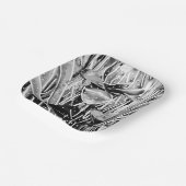 ブラック&ホワイト誕生日忘れられない紙プレート#1 ペーパープレート (傾斜あり)