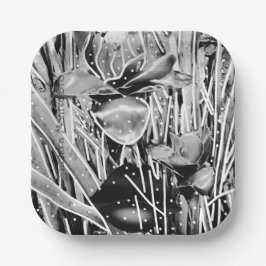 ブラック&ホワイト誕生日忘れられない紙プレート#1 ペーパープレート