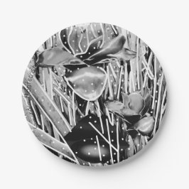 ブラック&ホワイト誕生日忘れられない紙プレート#2 ペーパープレート