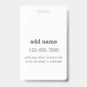 ブラック＆ホワイト1枚 写真コラージュ オーダーメイドイニシャル バッジ (裏面)