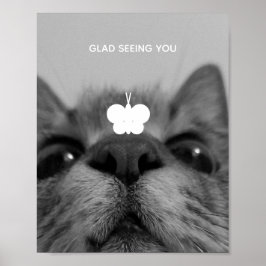 ブラック&ホワイト17yro子猫 ポスター