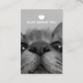 ブラック&ホワイト17yro子猫 空白の 名刺 (正面)