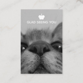 ブラック&ホワイト17yro子猫 空白の 名刺