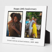 ブラック&ホワイト2周年フォトコラージュ フォトプラーク (側面)