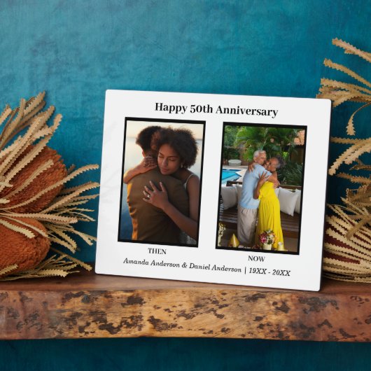 ブラック&ホワイト2周年フォトコラージュ フォトプラーク (側面)