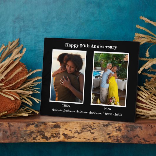 ブラック&ホワイト2周年フォトコラージュ フォトプラーク (側面)