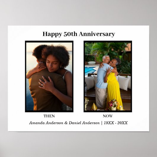 ブラック&ホワイト2周年フォトコラージュ ポスター (正面)