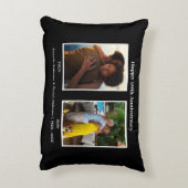 ブラック＆ホワイト2周年記念写真コラージュ アクセントクッション (裏面(縦))