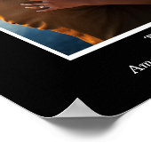 ブラック＆ホワイト2周年記念写真コラージュ ポスター (角)