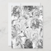 ブラック&ホワイト25周年記念のお祝い 招待状 (裏面)