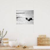 ブラック&ホワイト3ダークコーヒー豆16x20 ポスター (キッチン)