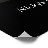 ブラック&ホワイト60愛する60th誕生日パーティーへようこそ ポスター (角)